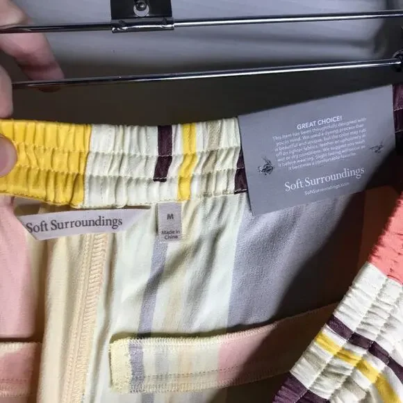 Soft Surroundings Women's Kendall Wide Leg Pants Multicolor NEW ~ Size M - Picture 7 of 8